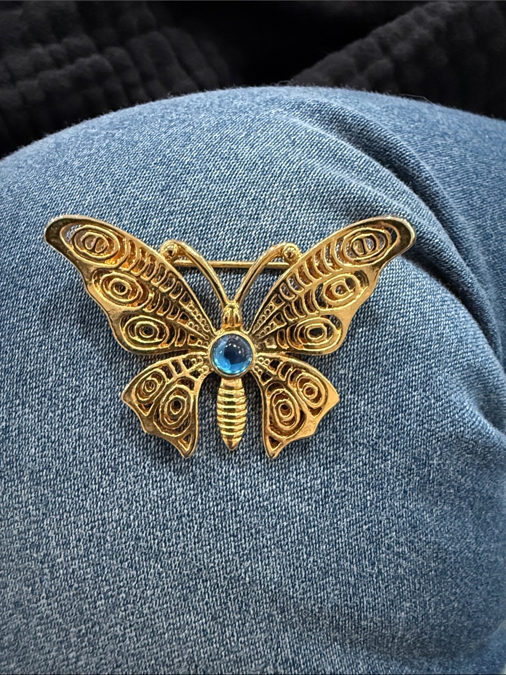 Attwood & Sawyer Vintage Butterfly Brooch